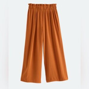 Terra Cotta Woven Pants wide leg by Love Glam Girl XXL